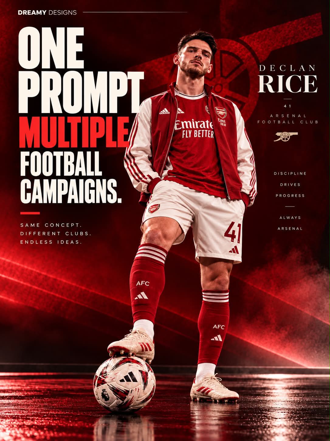Premium Football Club Campaign Poster output 1
