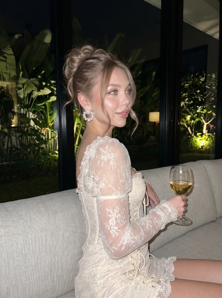 Nighttime Champagne Editorial Portrait output 4