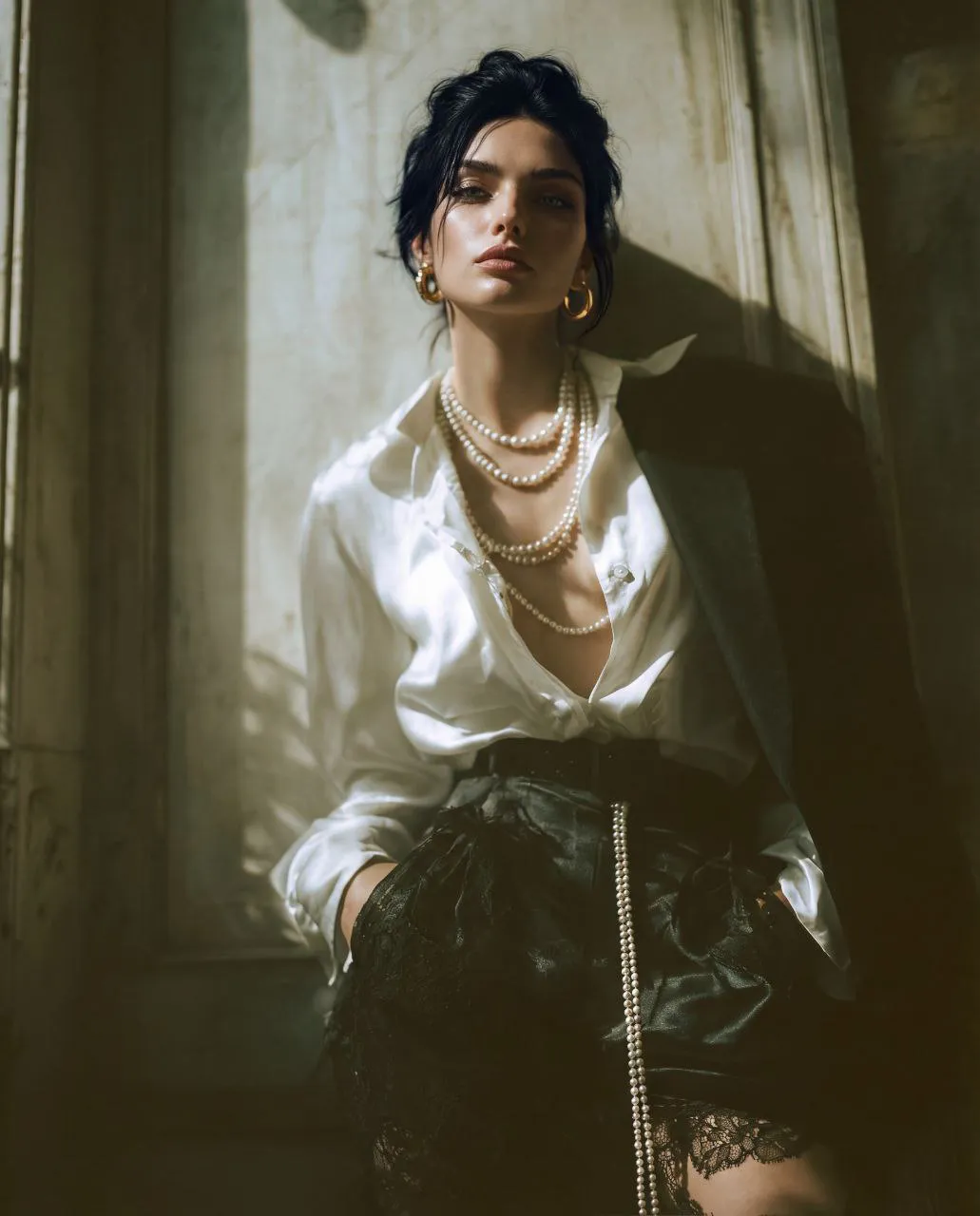 Fashion Portrait Face Swap with Black Hair