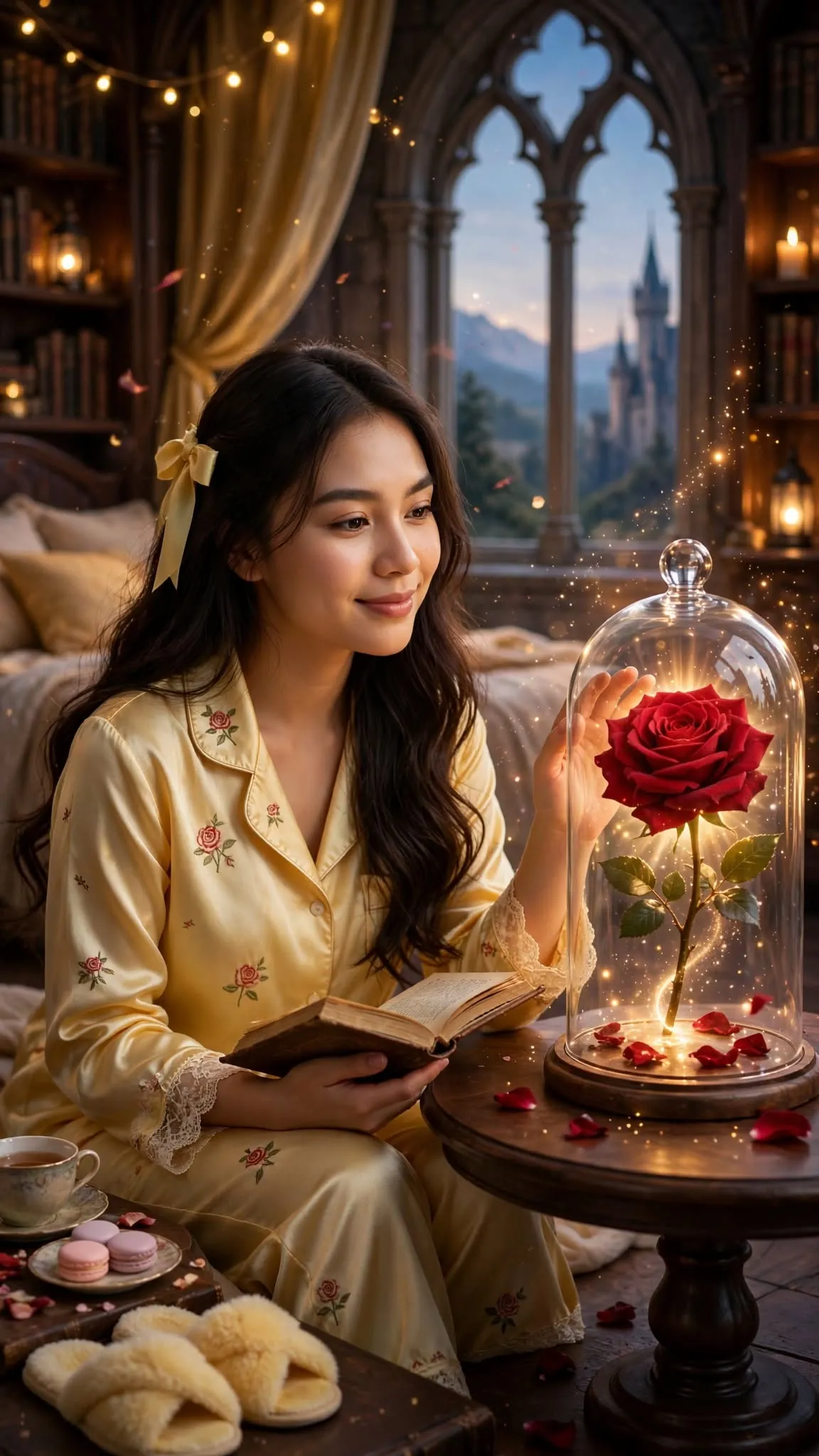 Belle’s Cozy Day Off in the Castle Library output 2