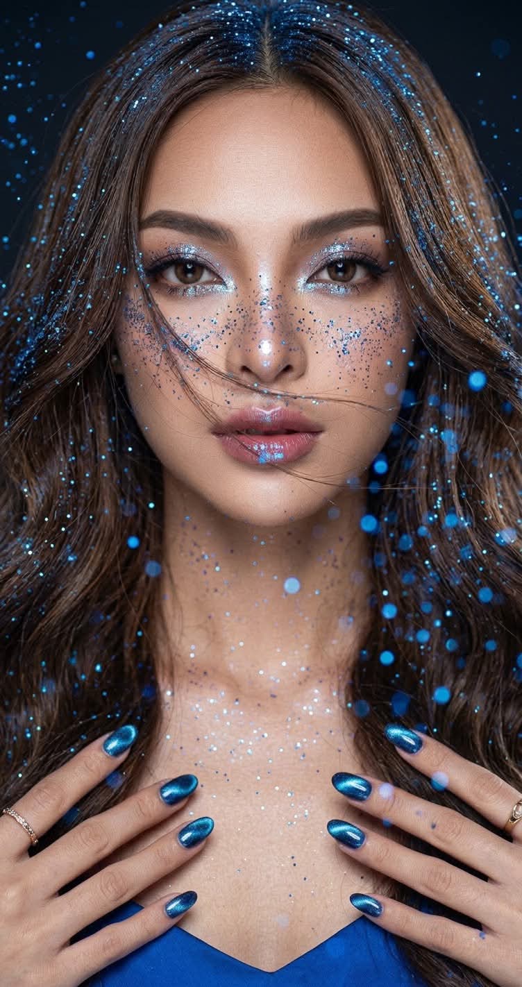 Golden Glitter Beauty Portrait output 6