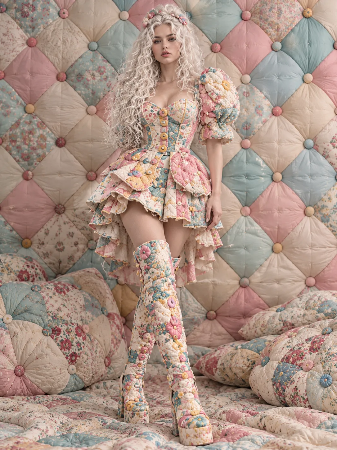 Quilted Couture Fashion Look output 23