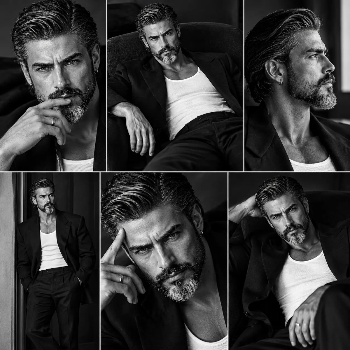 Black-and-White Luxury Men’s Fashion Portrait output 2