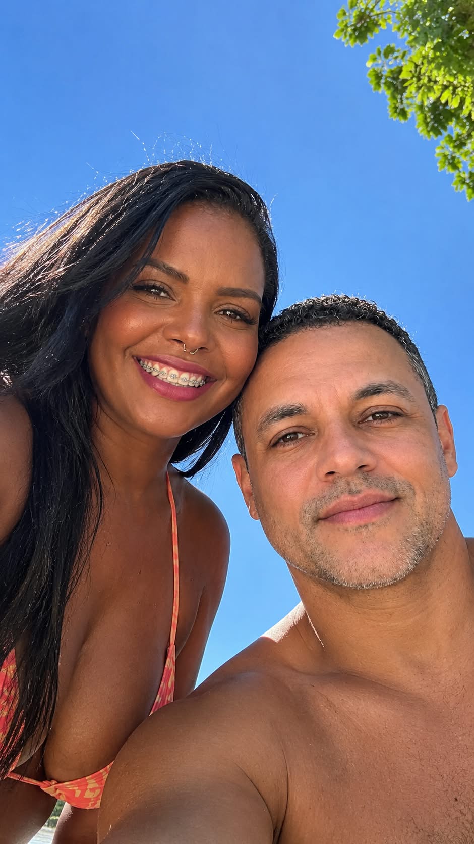Photorealistic Outdoor Couple Selfie