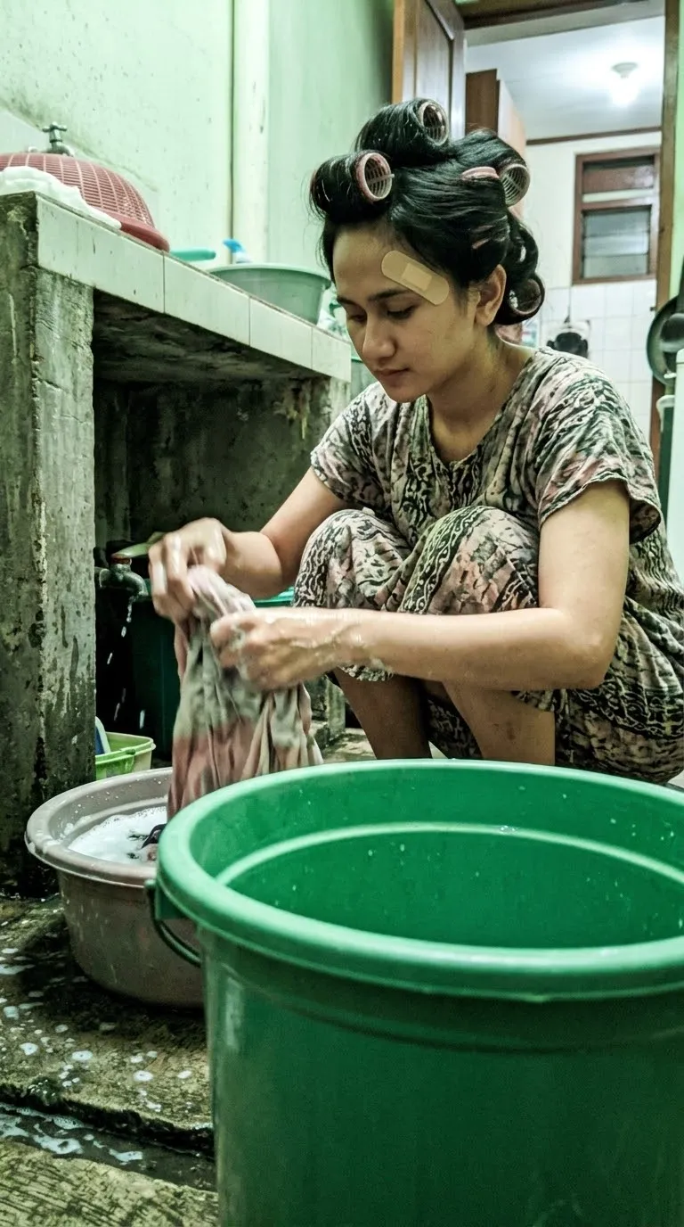 Unnoticed Laundry Moment in an Indonesian Home output 2