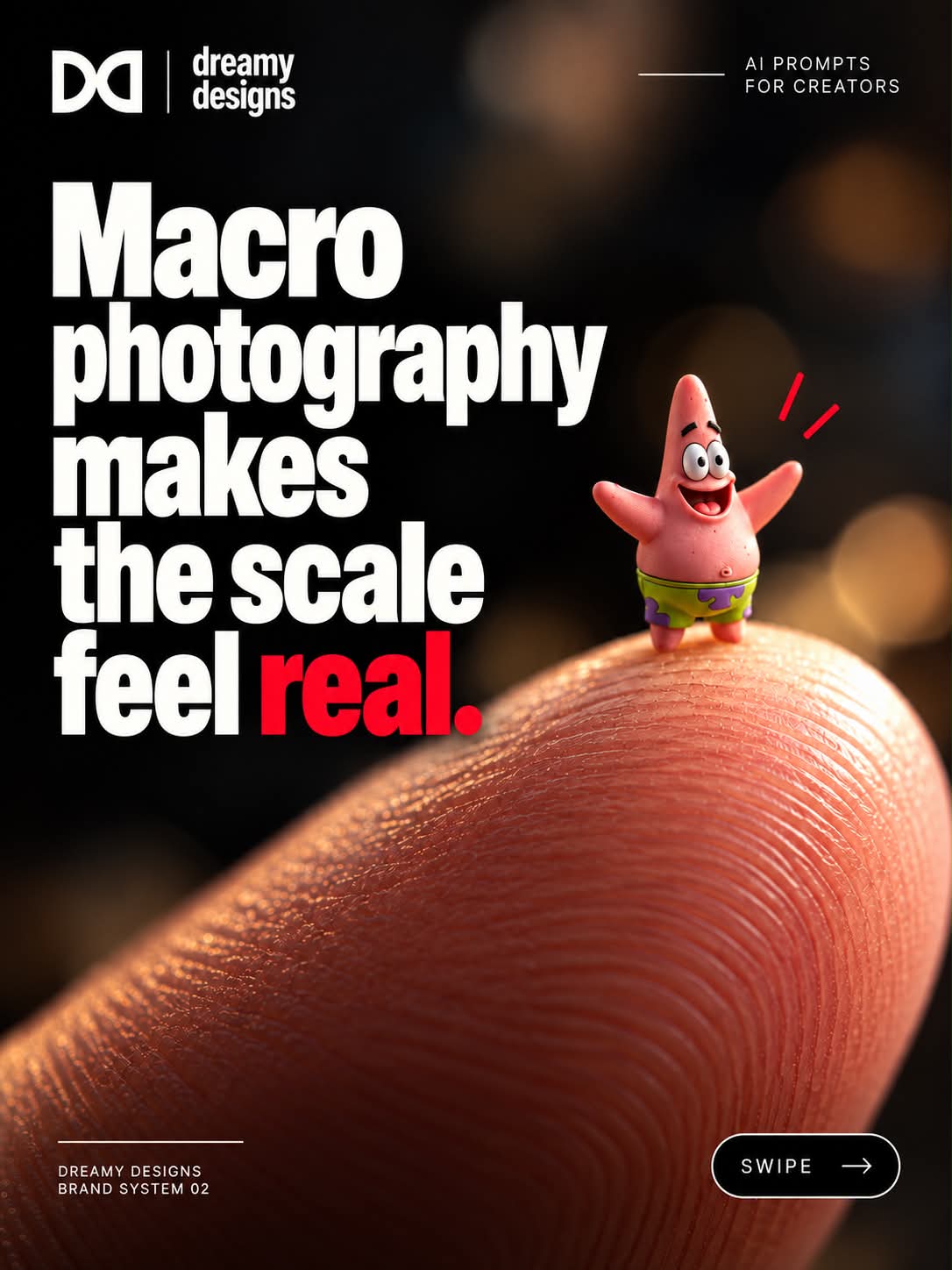 Tiny Macro Character on a Fingertip output 6