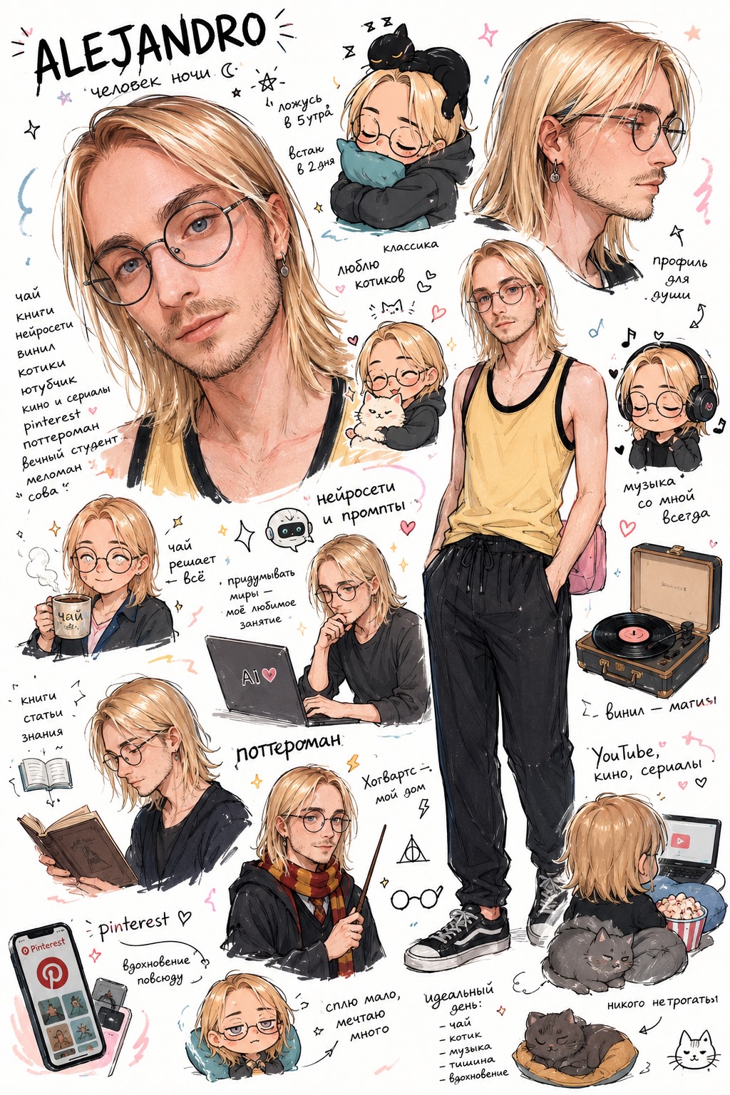 Personal Character Sketchbook from a Reference Photo output 1