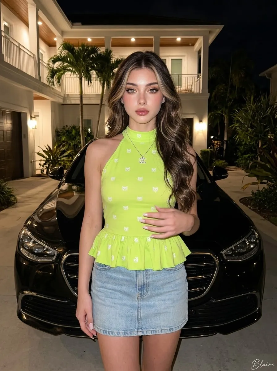 Nighttime Luxury Car Portrait output 1