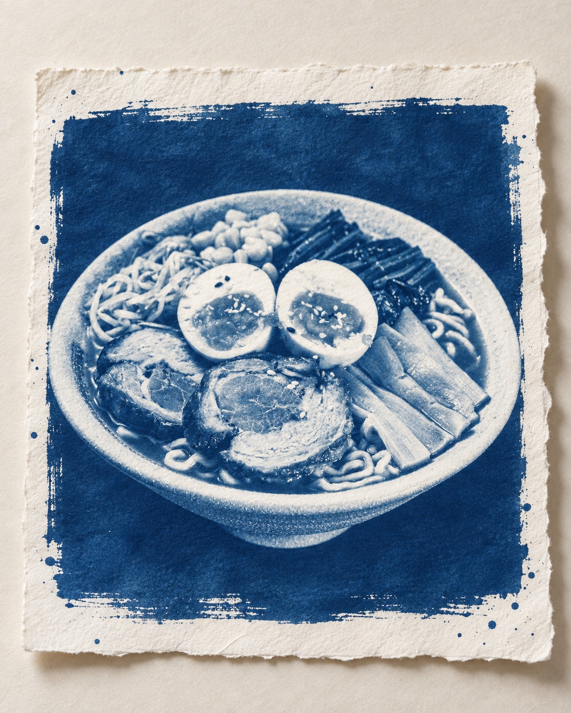 Handmade Cyanotype Print from a Photo output 2
