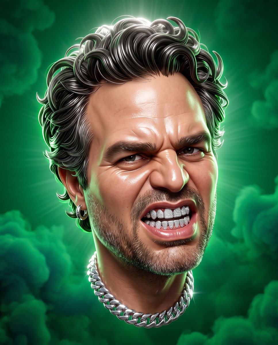Glossy 3D Caricature Portrait output 7