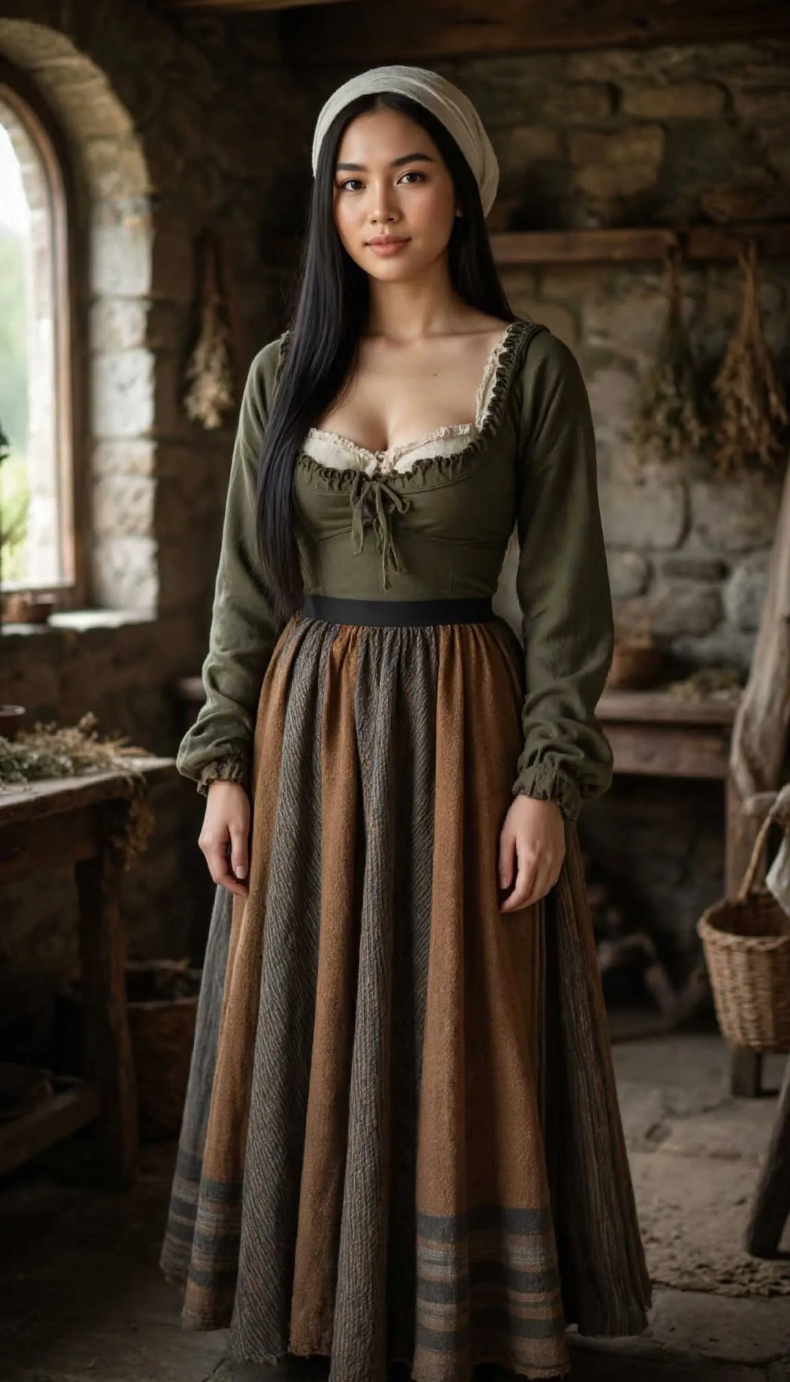 Photorealistic Medieval Village Portrait output 2