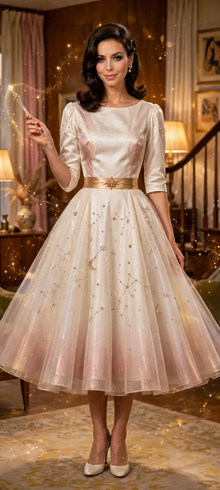 Bewitched-Inspired Retro Couture Fashion Portrait