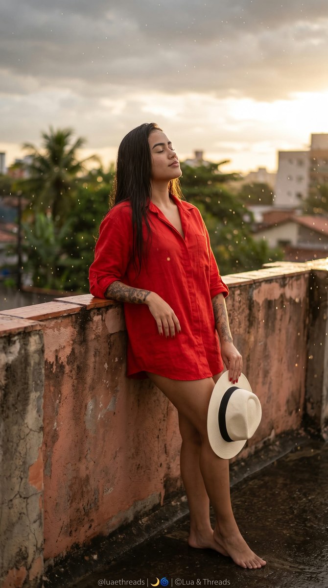 Golden Rain — Editorial Rooftop Sunset output 3
