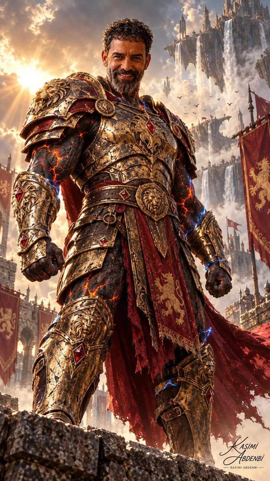 Photorealistic Fantasy Warlord Portrait