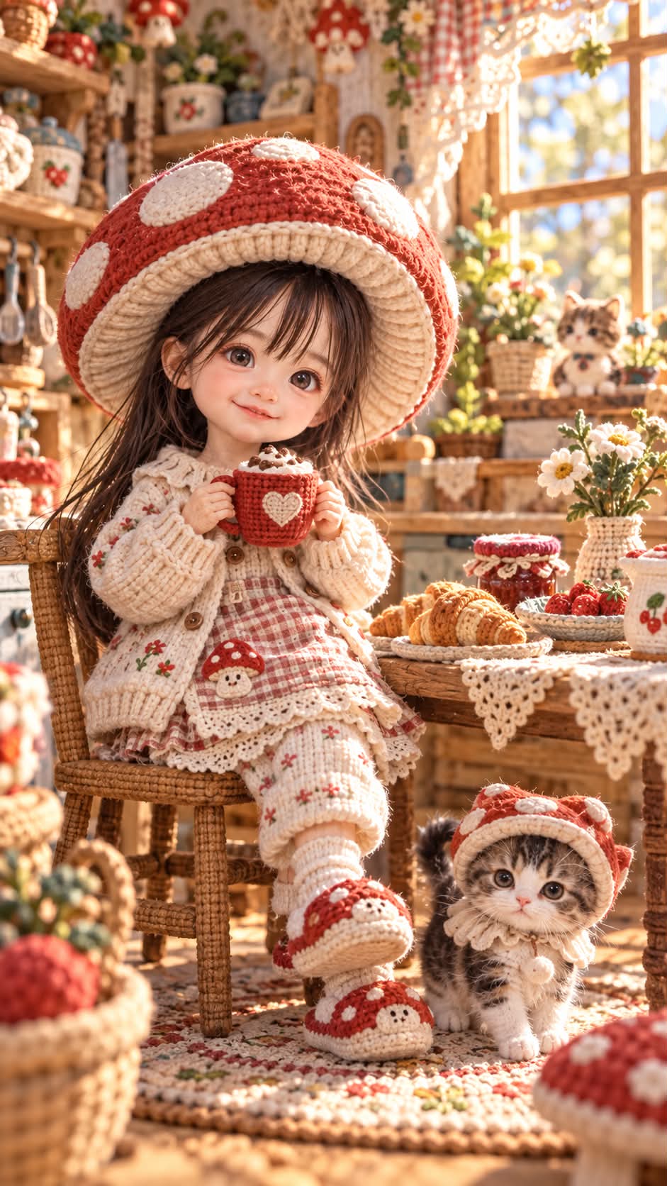Happy Morning in a Little Crochet House