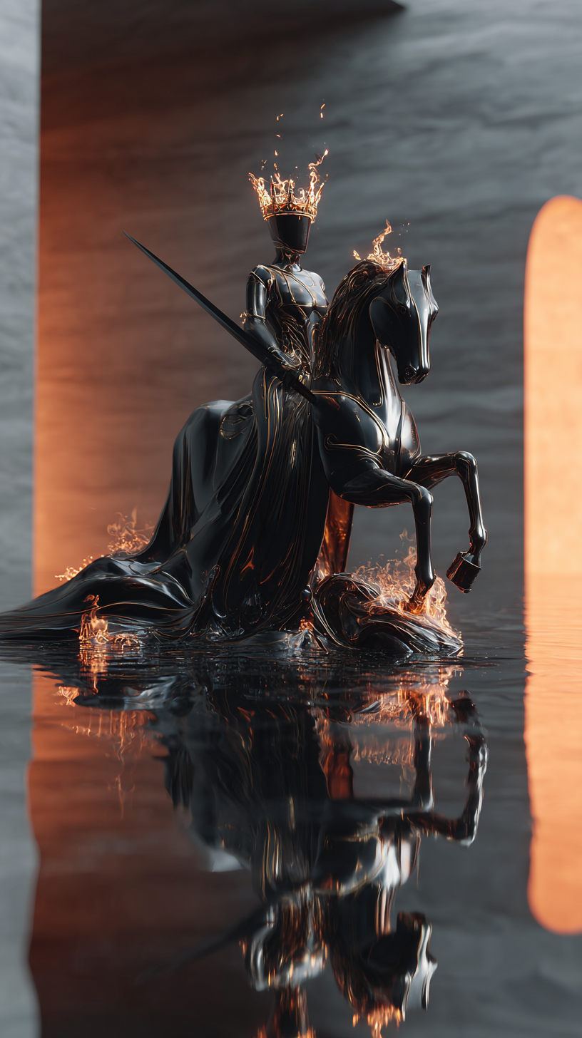Create a Cinematic Luxury Sword-Throne Poster