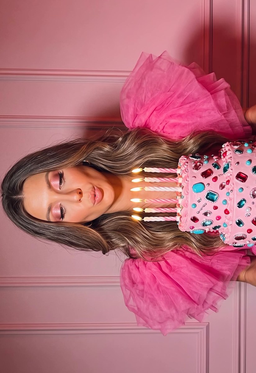 Pink Birthday Glam Fashion Portrait output 2