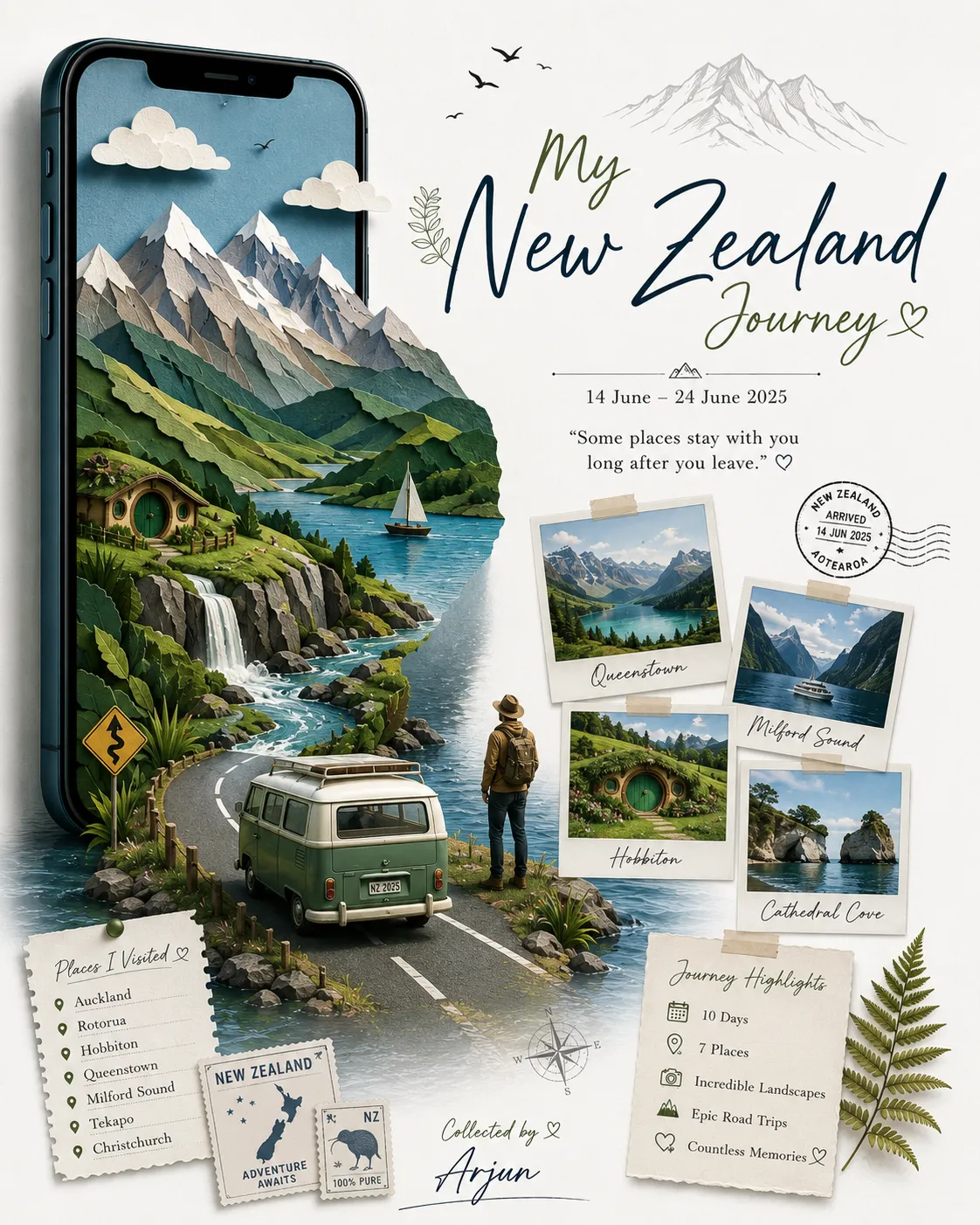 Personalized Travel Memory Poster output 1