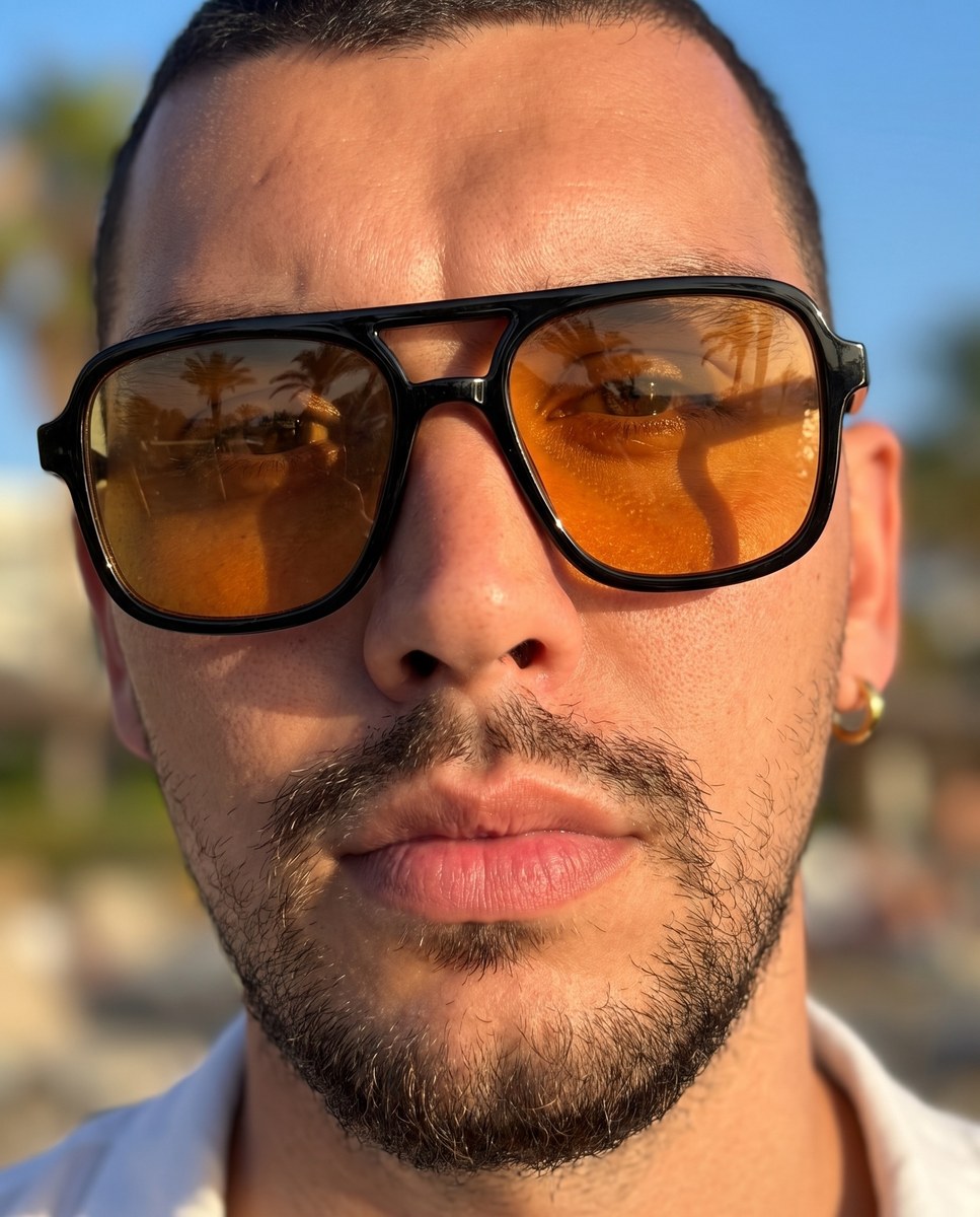 Sunny Palm-Tree Vacation Selfie output 2