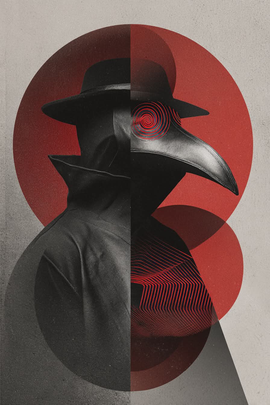 Surreal Collage Subject with Glowing Eyes output 12