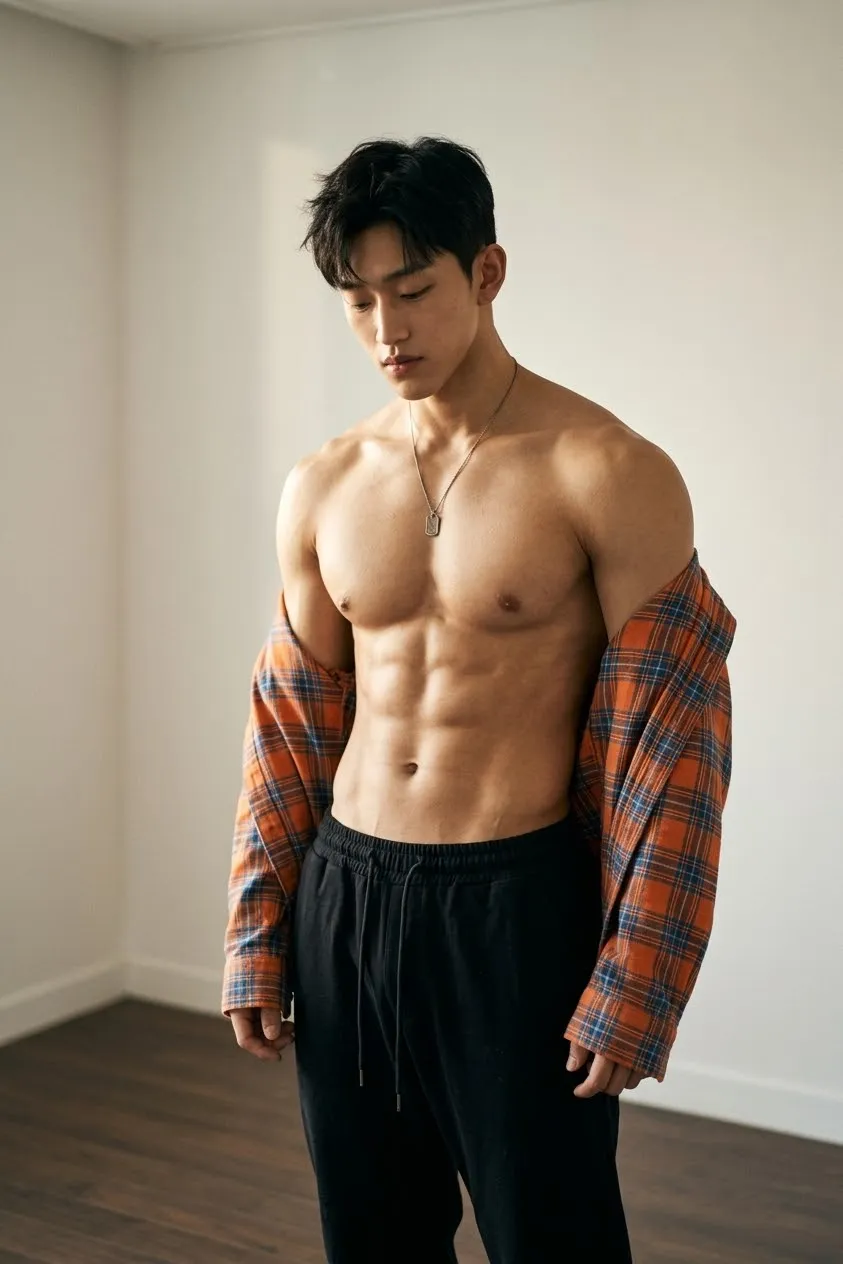 Cinematic Fashion Portrait of an Athletic Young Man output 2