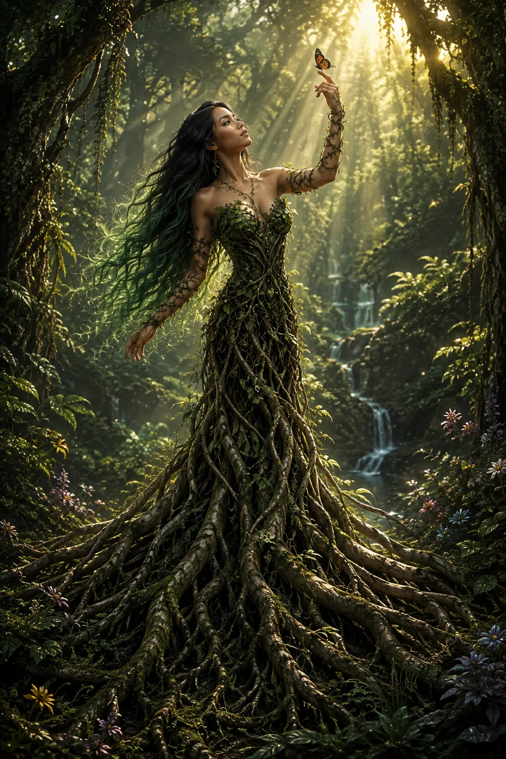 Photorealistic Forest Spirit Woman