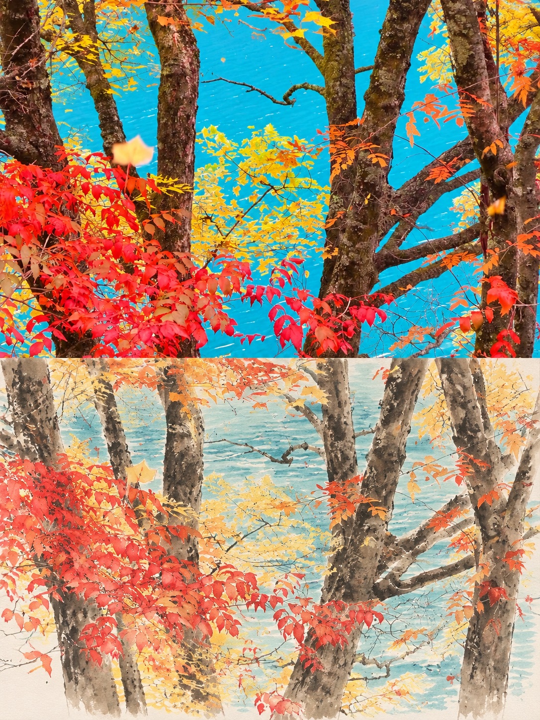 Original Photo and Yangliuqing-Style Comic output 2