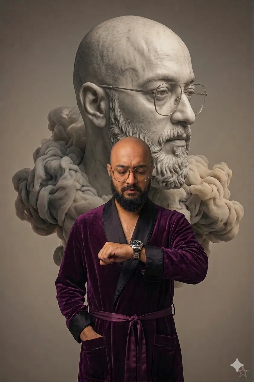 Cinematic Smoke-Sculpture Portrait output 2