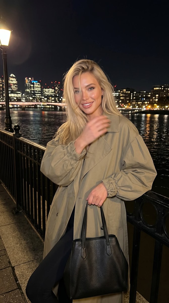Candid Nighttime Riverside Lifestyle Portrait output 2