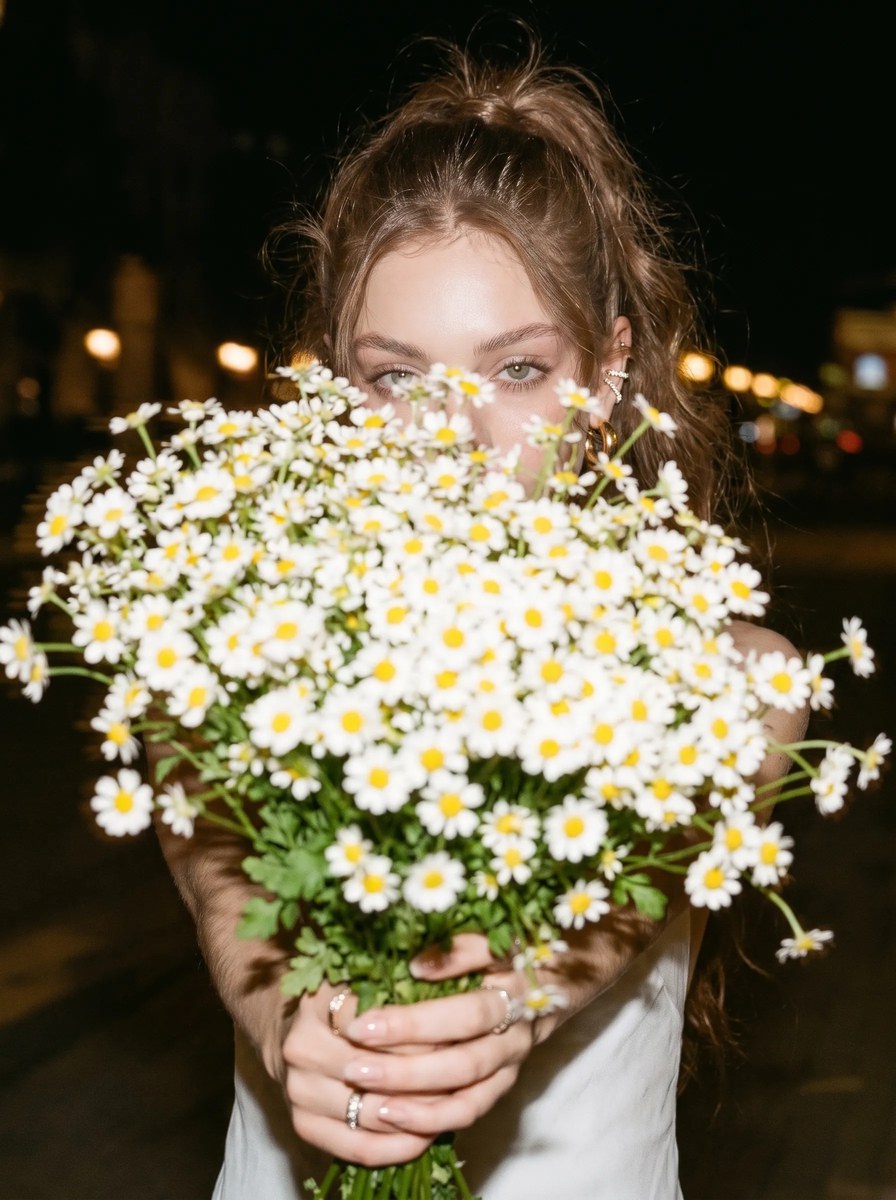 Candid Nighttime Daisy Portrait output 16