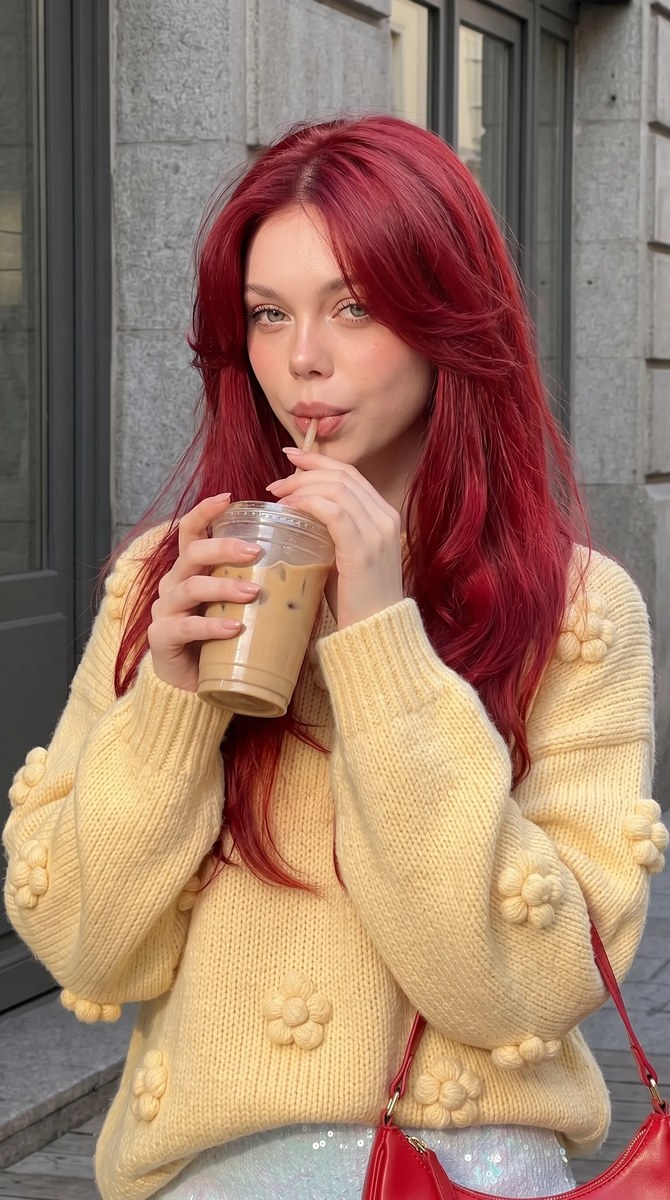 Golden-Hour Coffee Break Street-Fashion Portrait output 13