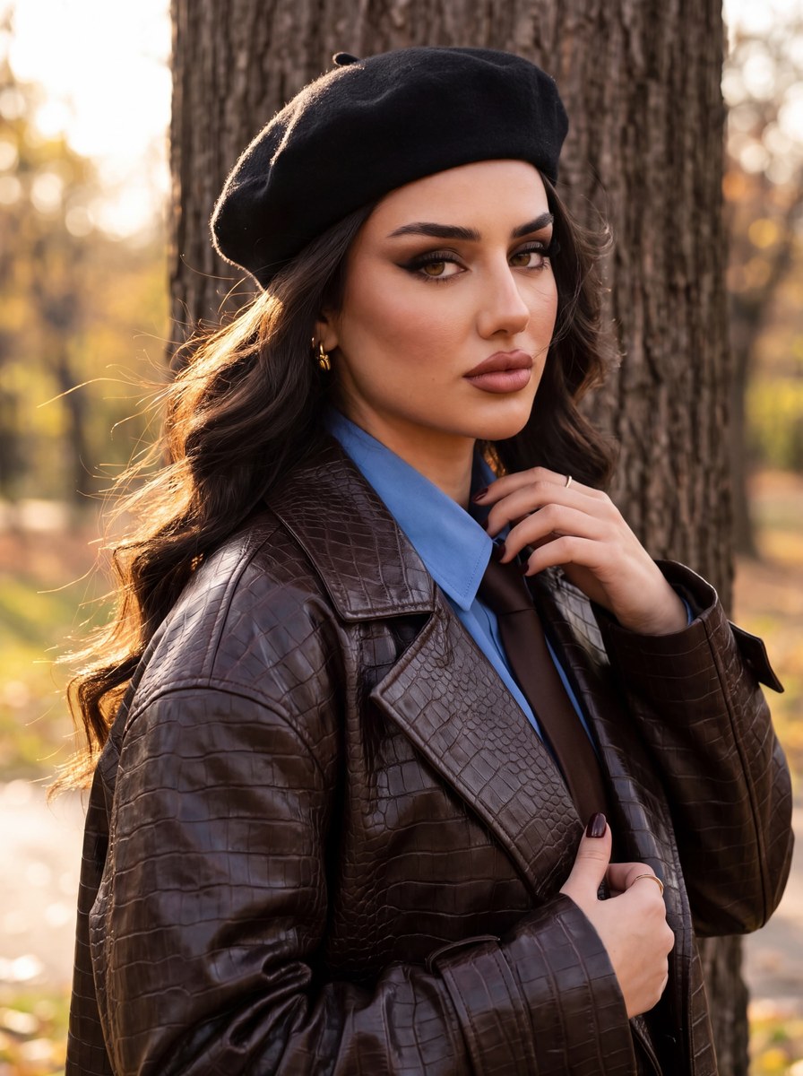 90s Cinematic Autumn Portrait output 1