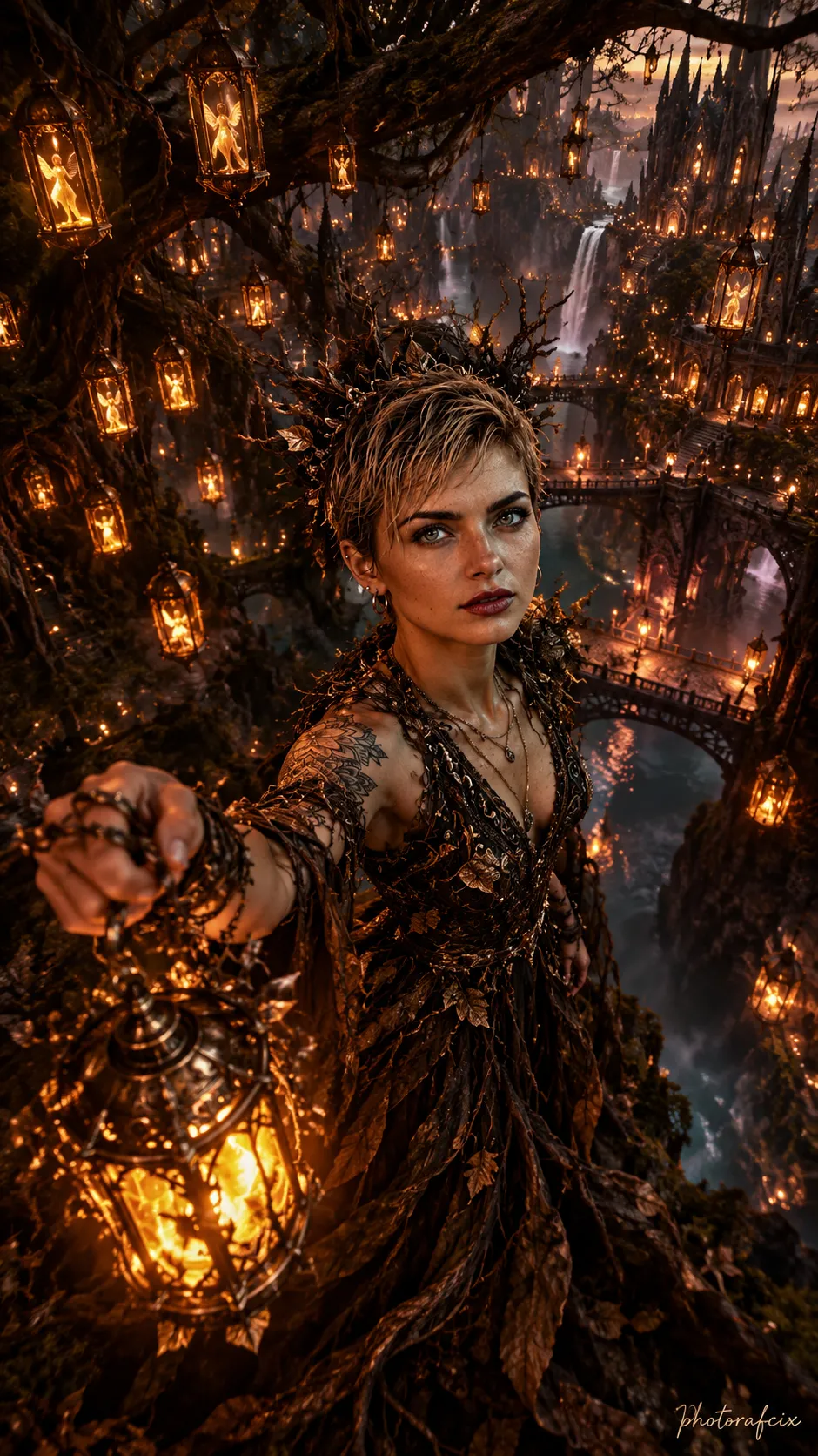 Dark Fantasy Lantern Keeper