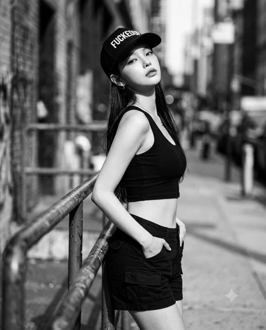 Monochrome Urban Street Portrait output 2