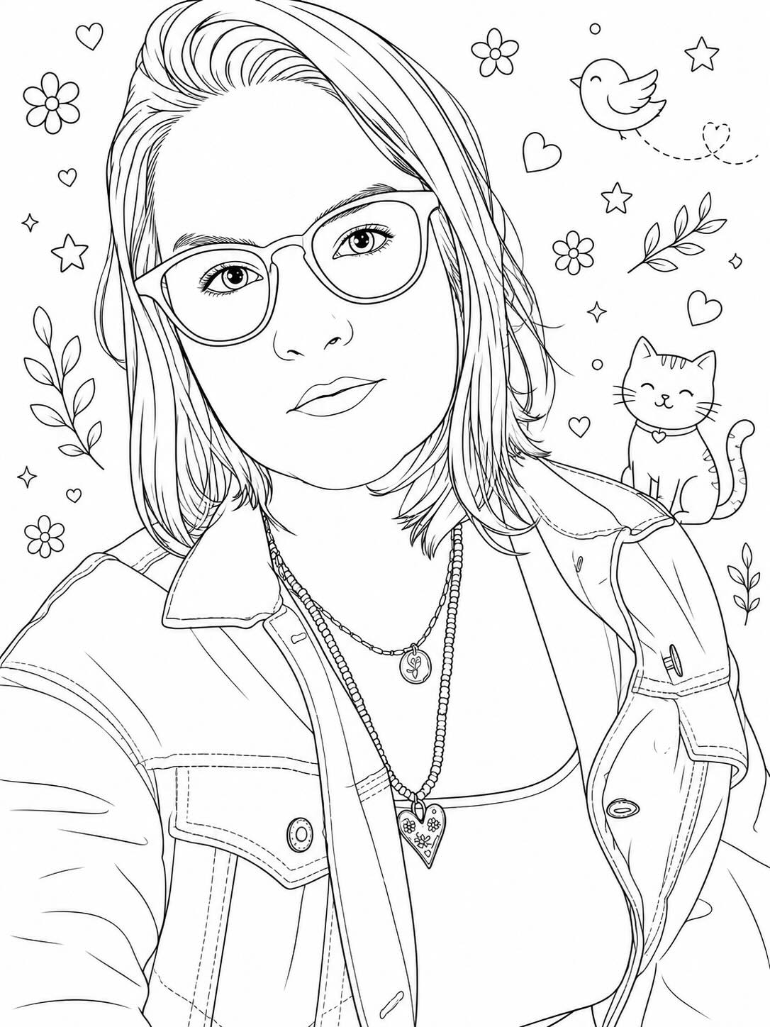 Turn a Photo into a Cozy Coloring Page output 2
