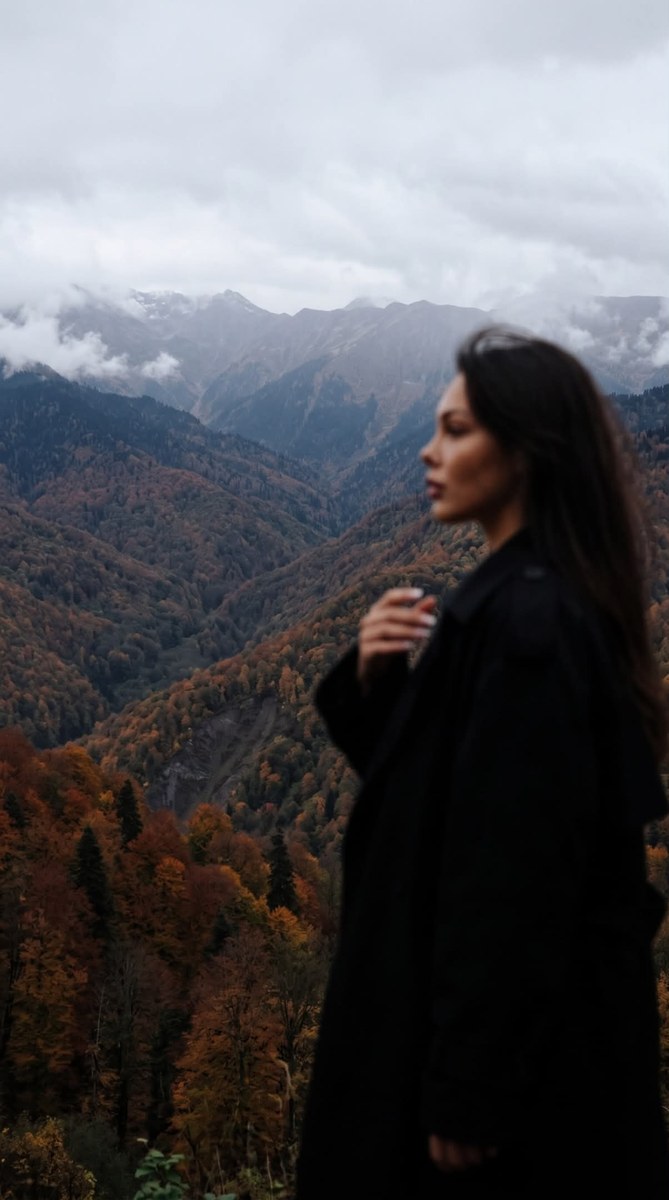 Dreamlike Autumn Mountain Portrait output 2