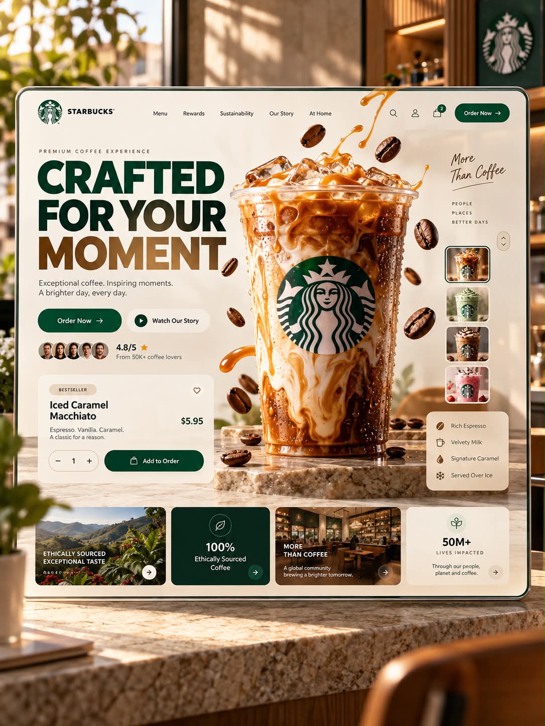 Six-Brand Premium Landing Page Concepts output 4