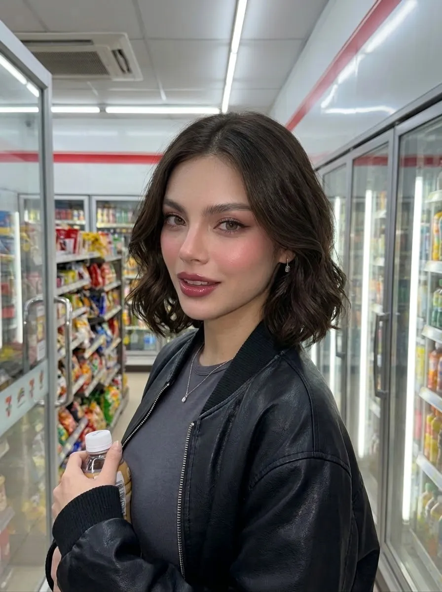 Late-Night Convenience Store Portrait output 1