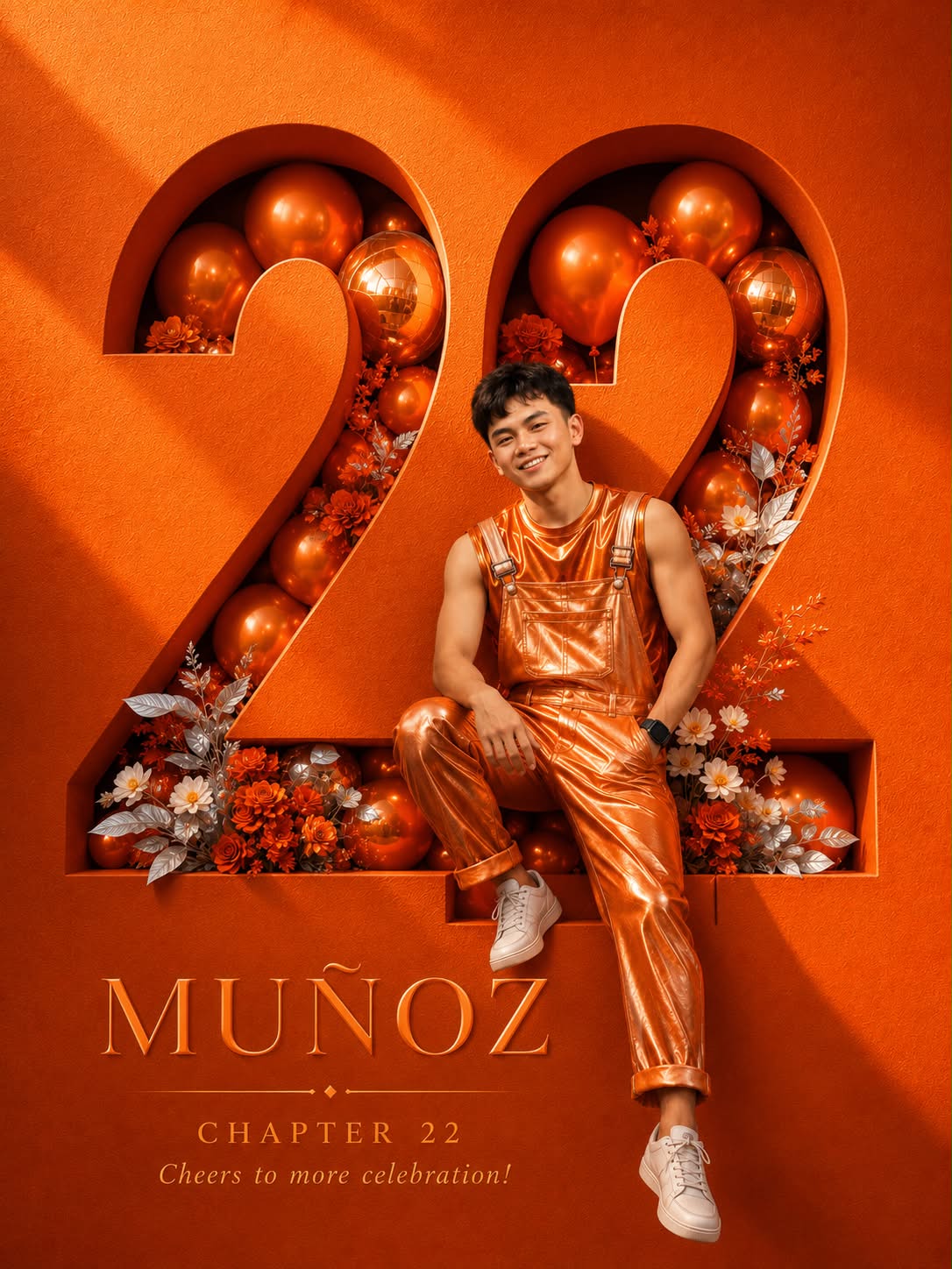 Luxury Sculptural 22nd Birthday Poster output 4