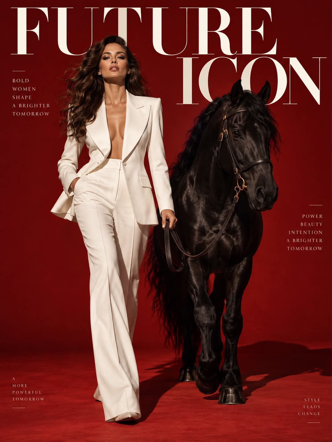Luxury Crimson Fashion Campaign Image output 2