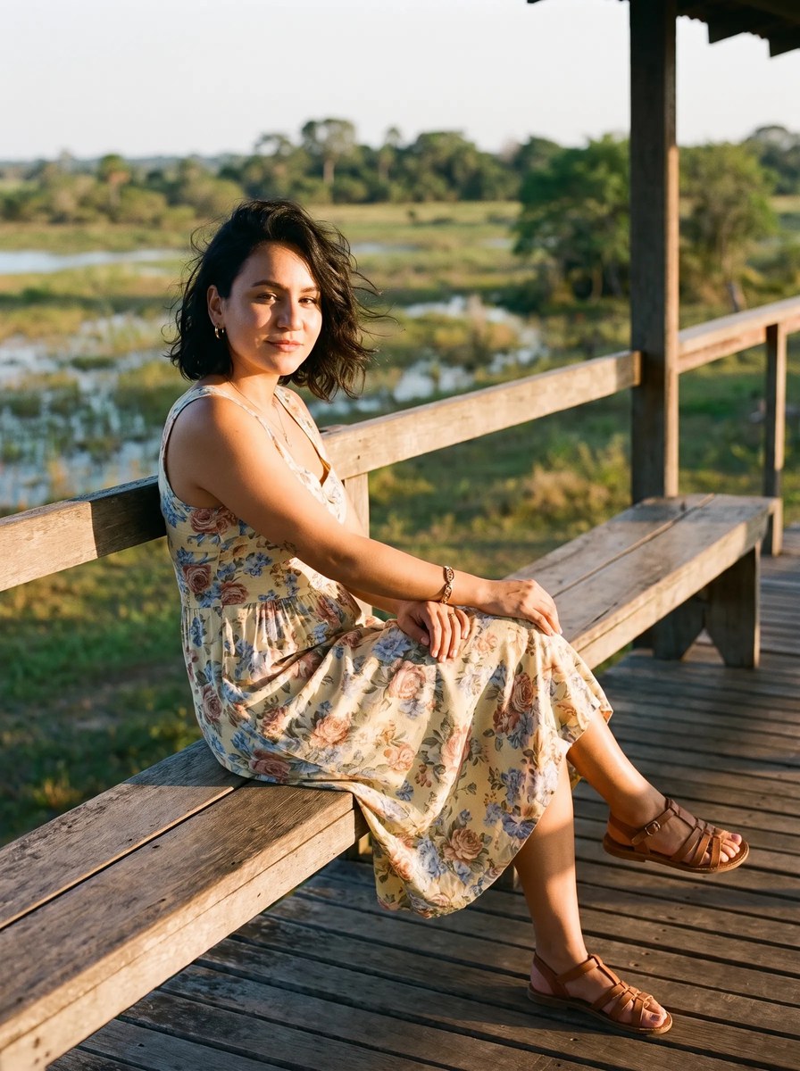Pantanal Vintage Floral Fashion Editorial