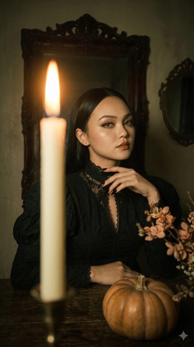 Vintage Gothic Halloween Portrait output 2