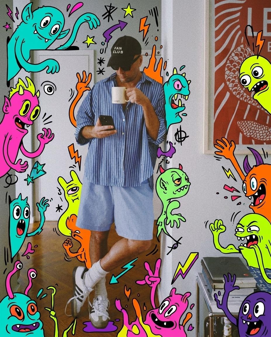 Graffiti Creature Invasion Photo Composite output 3