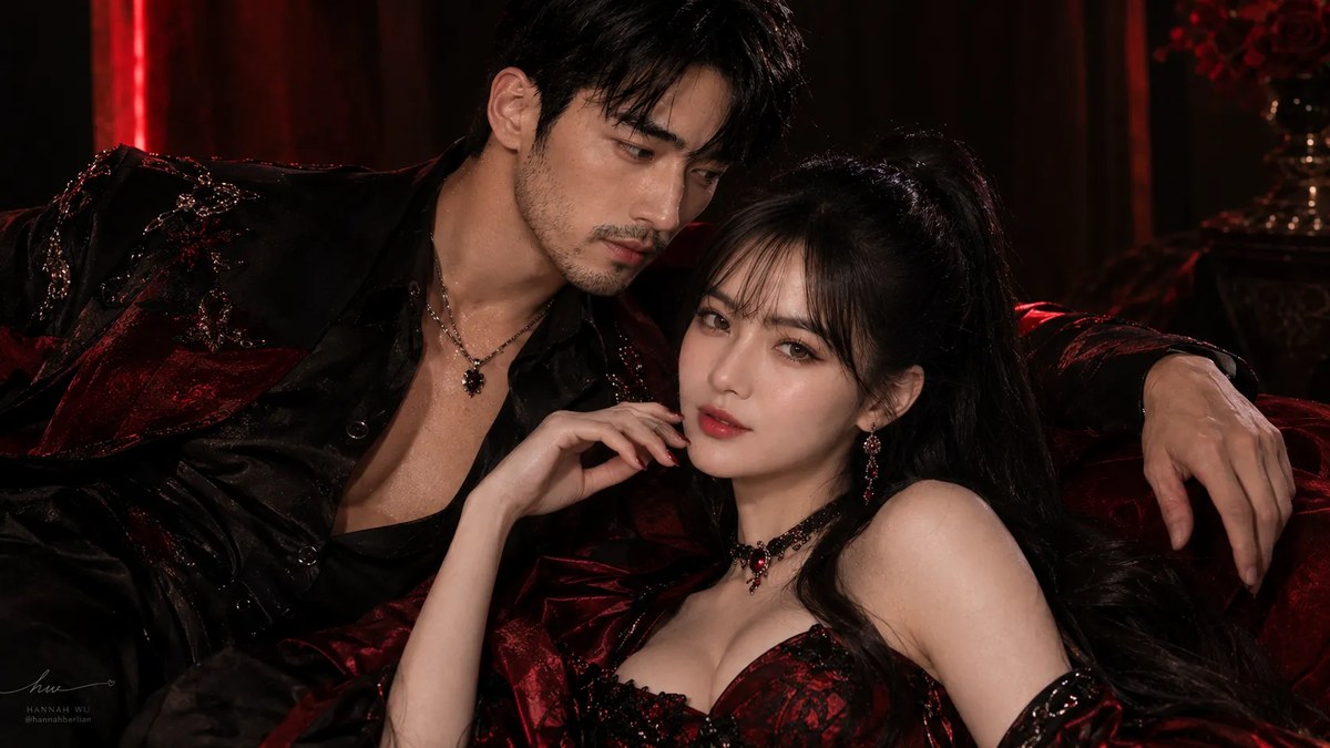 Crimson Frame Luxury Fashion Editorial
