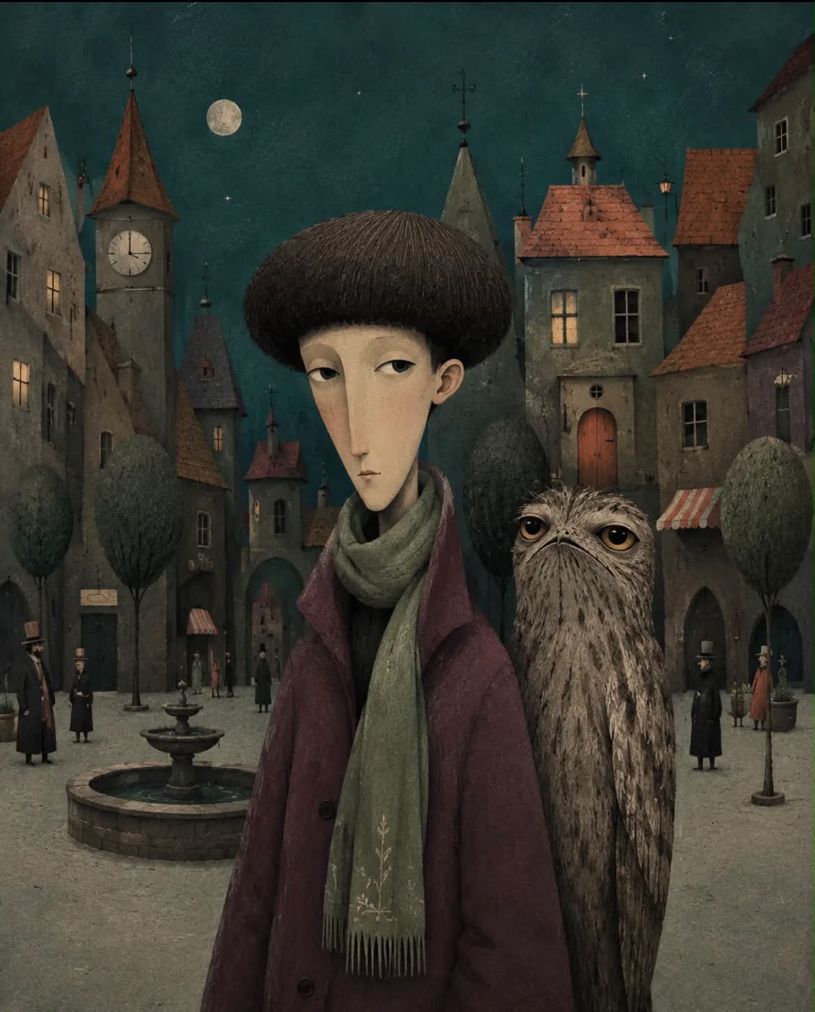 Surreal Topiary Storybook Illustration output 4