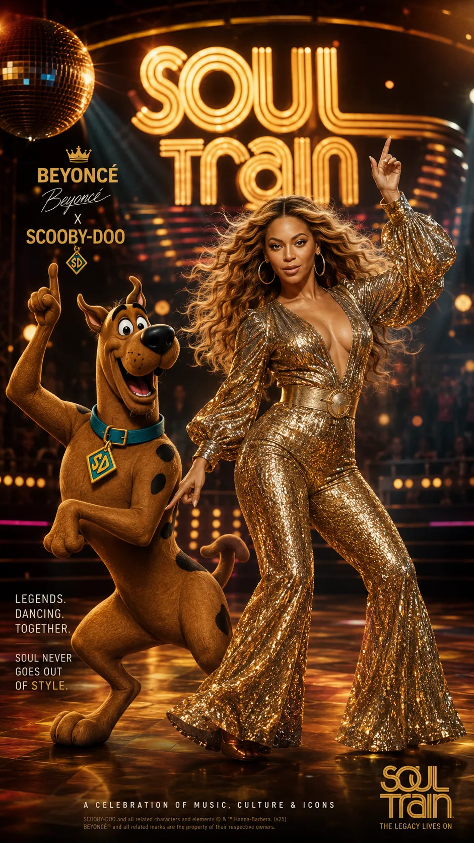 Soul Train Disco 3D Editorial Poster output 2