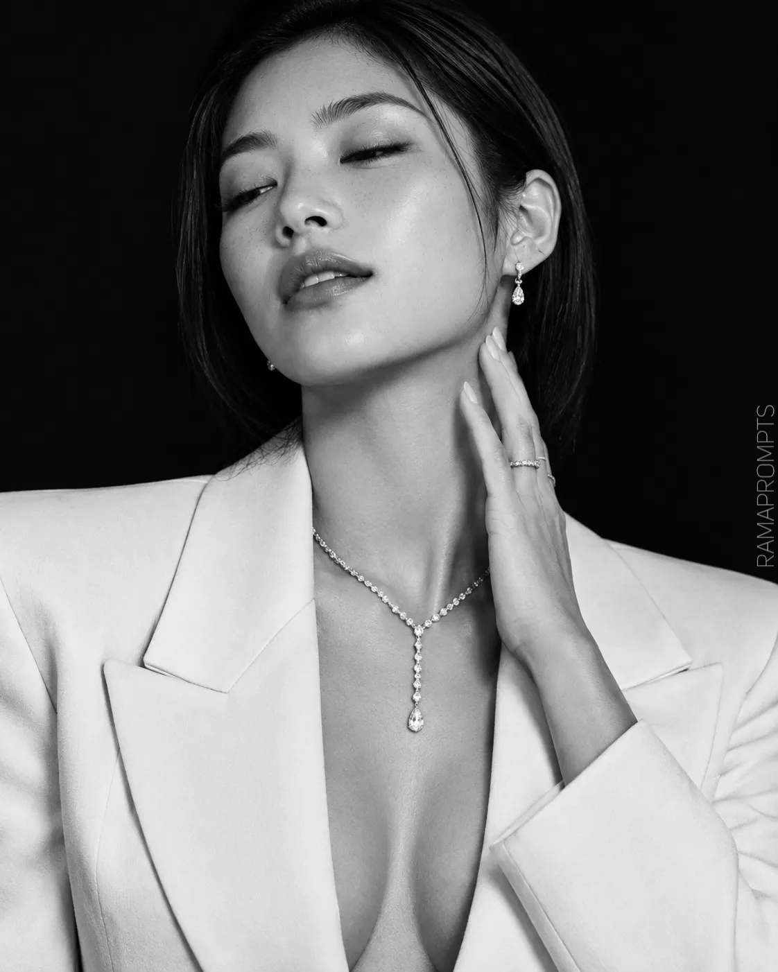 Black-and-White Editorial Portrait output 1
