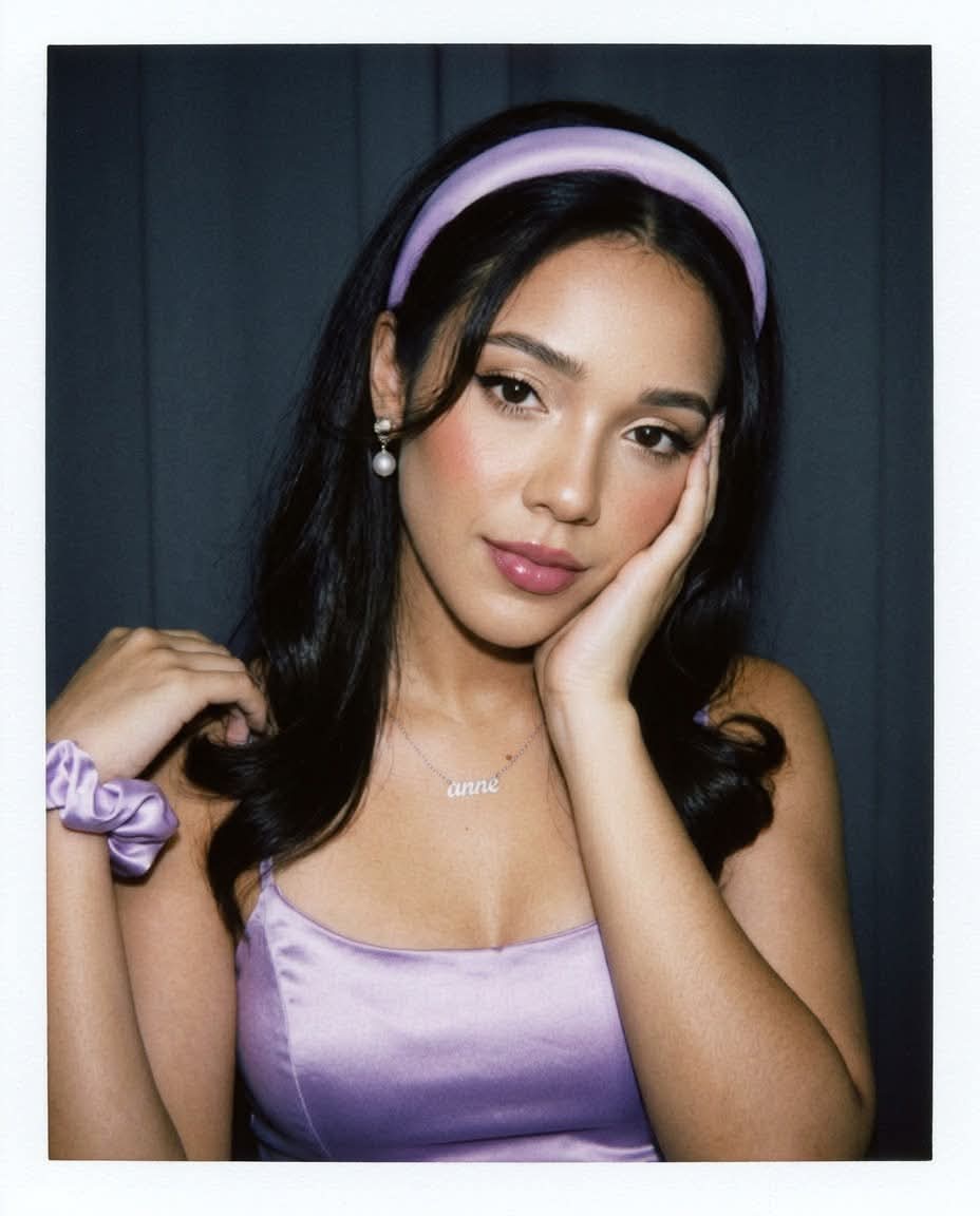 Lavender Vintage Instant-Film Portrait output 1