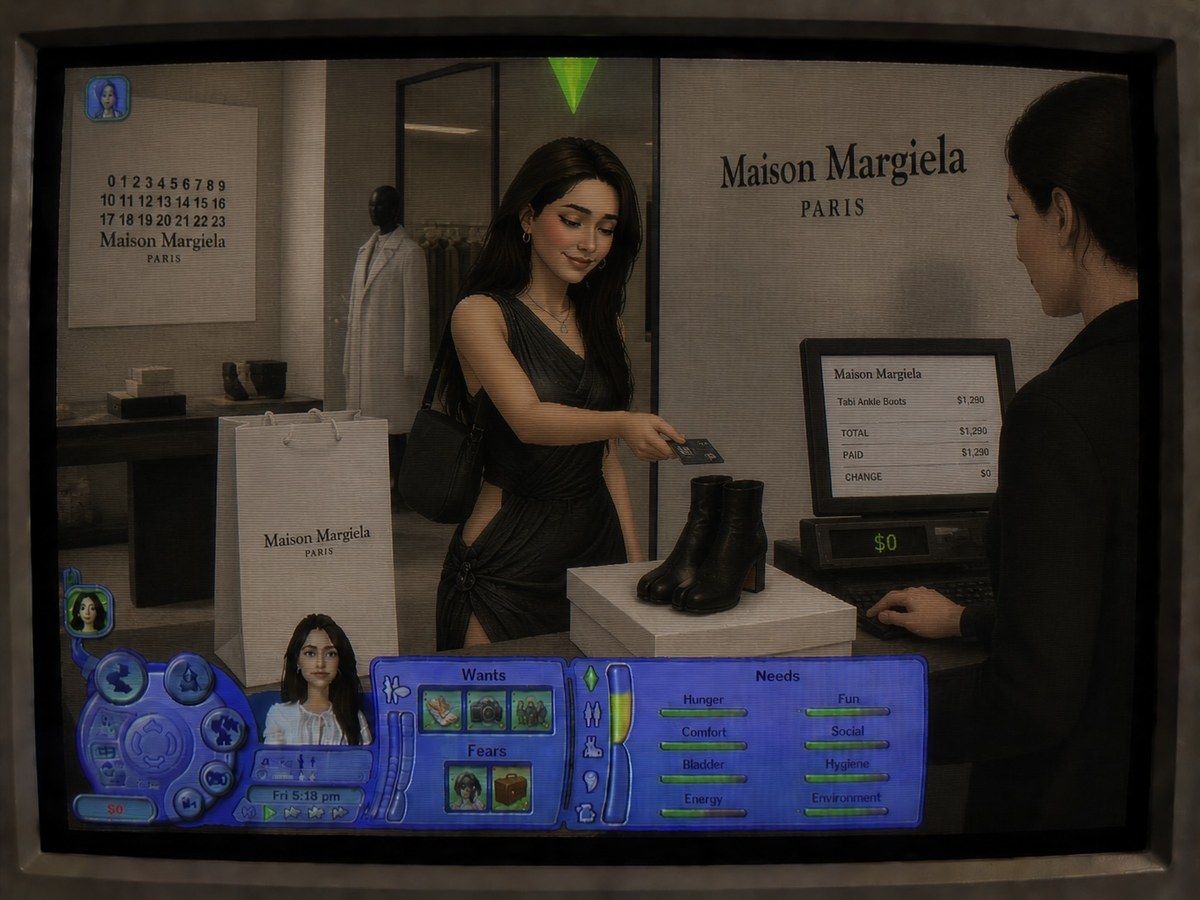 The Sims 2 CRT Gameplay Portrait output 7