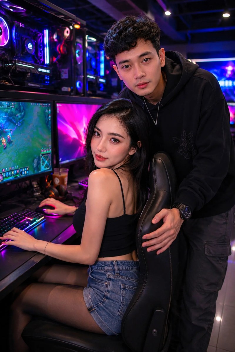 Midnight Duo Queue: Gaming Couple Editorial
